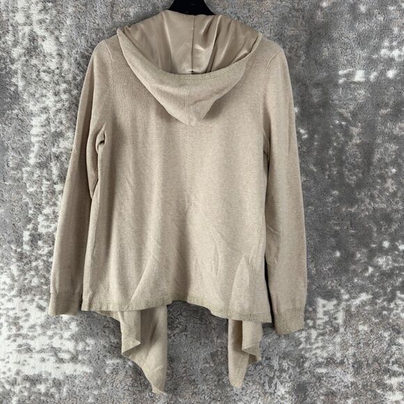 Zenergy Chicos Size 0/S Cashmere Cotton Blend Hooded Drawstring Cardigan Sweater - Picture 5 of 10